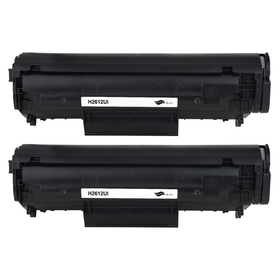 Kompatibel zu HP Q2612A Toner Black Spar-Set (2 Stk.)