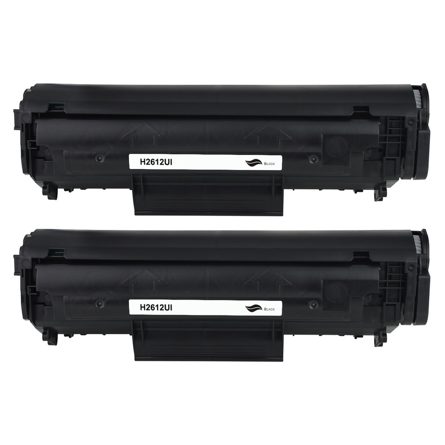Kompatibel zu HP Q2612A Toner Black Spar-Set (2 Stk.)