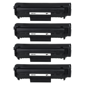 Kompatibel zu HP Q2612A Toner Black Spar-Set ( 4 Stk.)