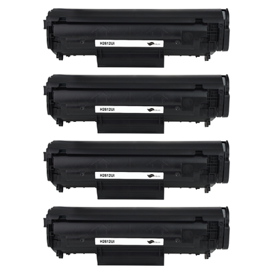 Kompatibel zu HP Q2612A Toner Black Spar-Set ( 4 Stk.)