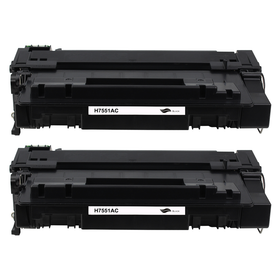 Kompatibel zu HP Q7551A Toner Black Spar-Set (2 Stk.)