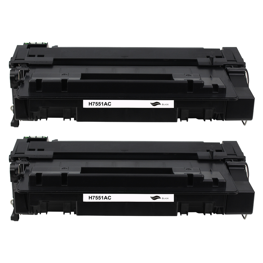 Kompatibel zu HP Q7551X Toner Black Spar-Set (2 Stk.)