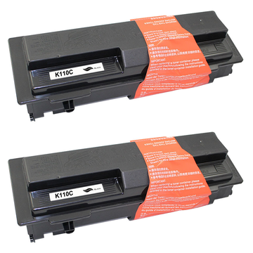 Kompatibel zu Kyocera TK-110 Toner Black Spar-Set 2 Stk.