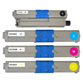 Kompatibel zu OKI (44469803 - 444697049) C310 Toner Spar-Set 4 Stk.