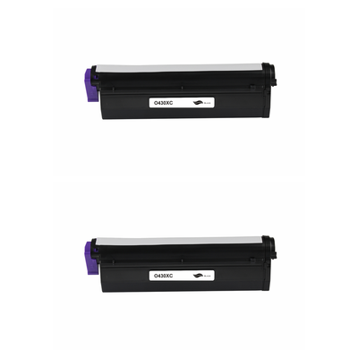 Kompatibel zu OKI-B430 (43979202) Toner Black Spar-Set 2 Stk.