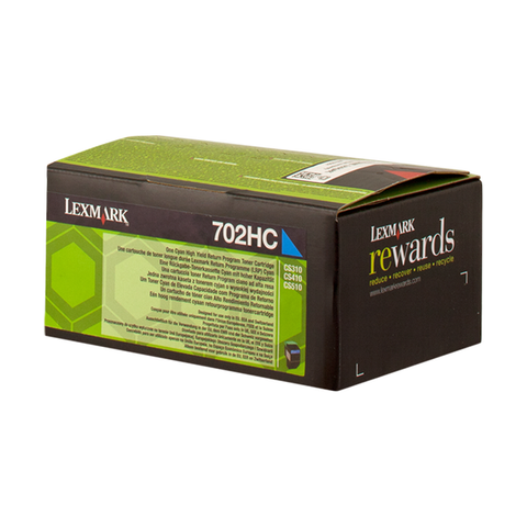 Original Lexmark 70C2HC0 (702HC) Toner Cyan