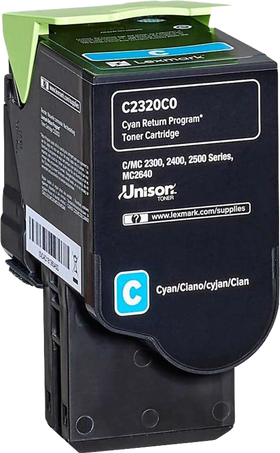 Original Lexmark C2320C0 Toner Cyan