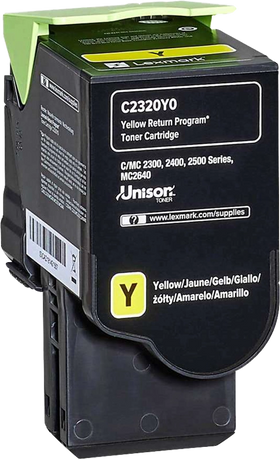 Original Lexmark C2320Y0 Toner Yellow