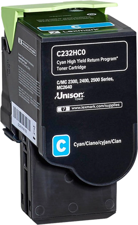 Original Lexmark C232HC0 Toner Cyan