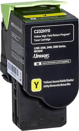 Original Lexmark C232HY0 Toner Yellow