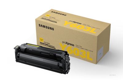 Original Samsung CLT-Y603L / Y603L Toner Gelb