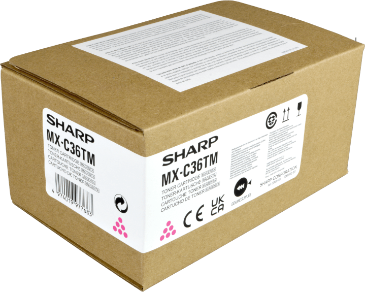 Original Sharp MX-C36TM Toner Magenta